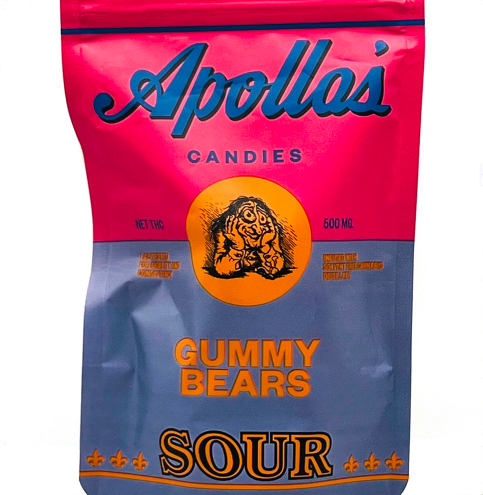 APOLLO GUMMIES 500MG – ASSORTED INFUSED SOUR GUMMY CANDIES - Image 4