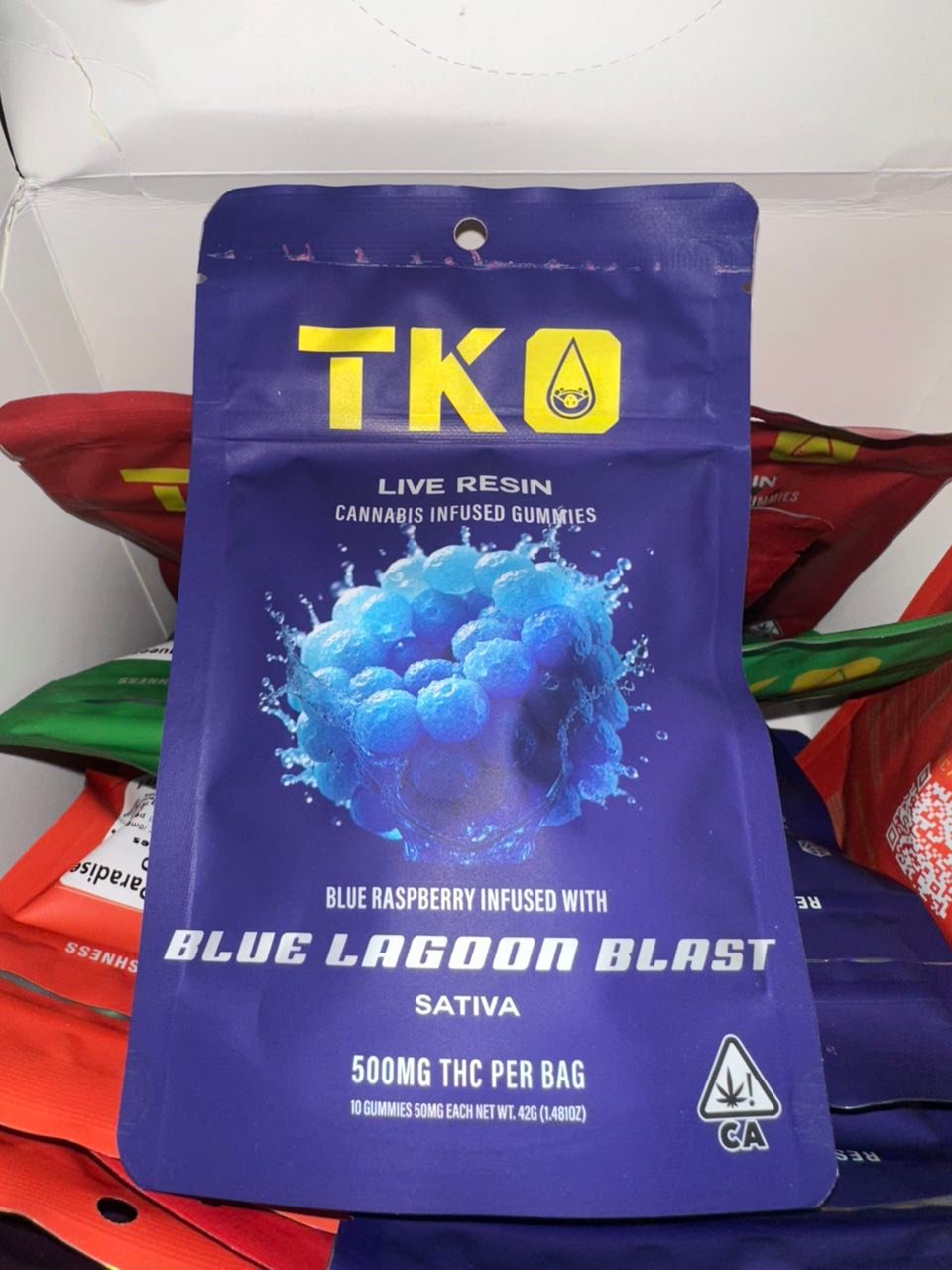 TKO LIVE RESIN INFUSED GUMMIES 500MG THC