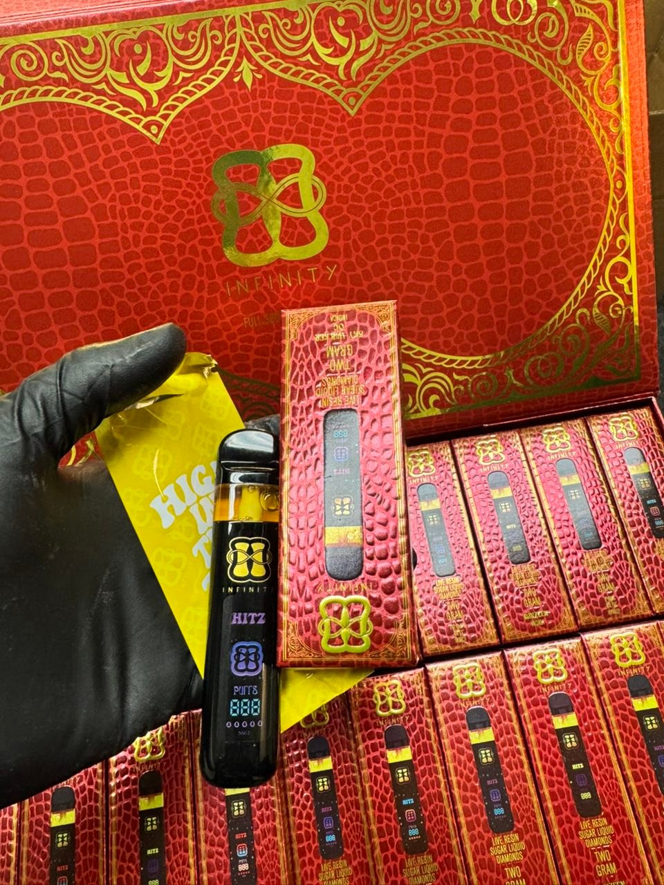 HITZ INFINITY EDITION 2G DISPOSABLE – EDITION ONE – LIVE RESIN SUGAR LIQUID DIAMONDS