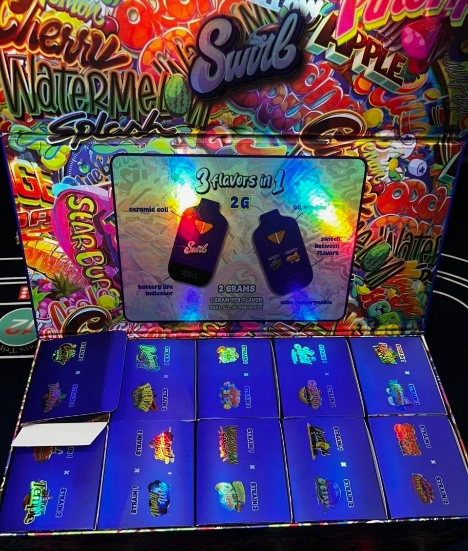 SWIRL 2G DISPOSABLE – 3 FLAVORS IN 1 – DUAL ALL IN ONE DEVICE - Image 2
