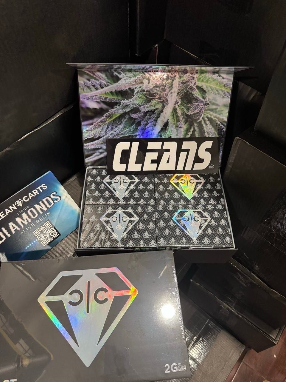 CLEAN CARTS 2G DISPOSABLE BLACK EDITION 2025 – LIQUID DIAMONDS + LIVE RESIN - Image 5