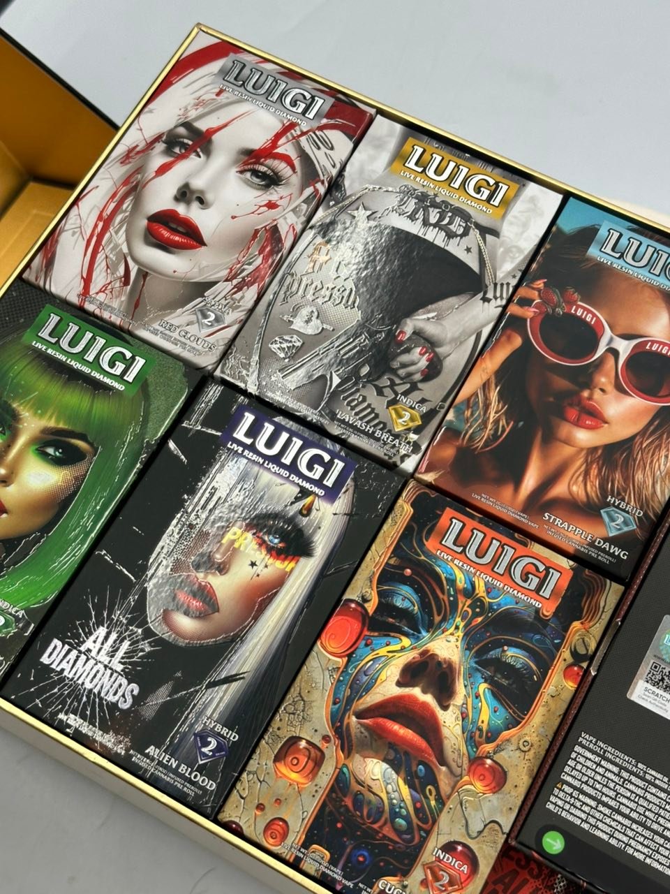 LUIGI 2G DISPOSABLE WITH PRE ROLL BLACK BOX – LIVE RESIN LIQUID DIAMOND - Image 2