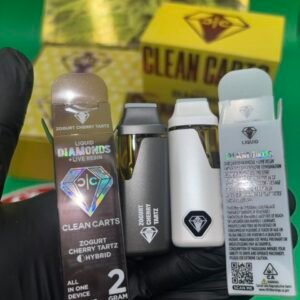 CLEAN CARTS 2G DISPOSABLE YELLOW EDITION – LIQUID DIAMONDS + LIVE RESIN