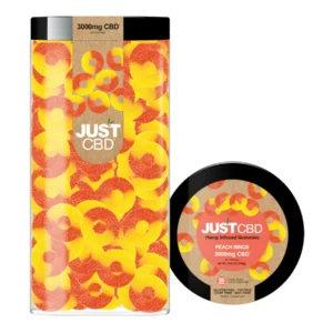 Just CBD Peach Rings Gummies 3000mg