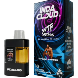 9 Pound Hammer IndaCloud WTF Blend Live Resin Disposable 3G