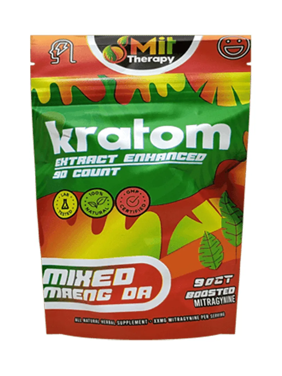 Mixed Maeng Da Mit Therapy Kratom Extract Capsules 90ct
