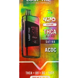 ACDC Lost THC 420 Edition THCA Blend Rechargeable Disposable 7500MG