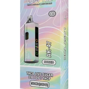 AK-47 Lost THC D9+D6+THCP+THCA Live Sugar Rechargeable Disposable 7500MG