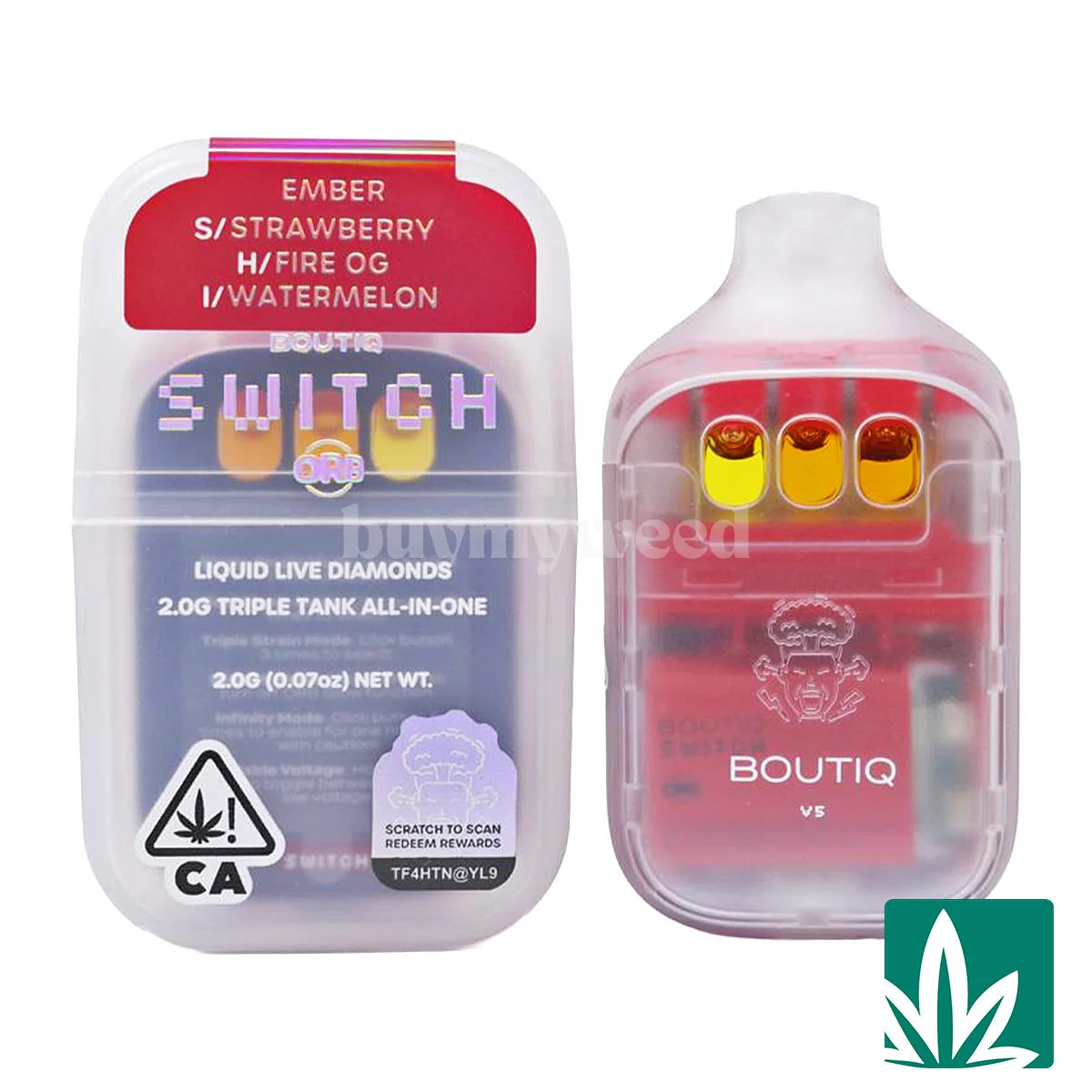 Boutiq Switch Orb V5 (2g) – Ember – Strawberry x Fire OG x Watermelon