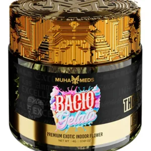 Bacio Gelato Muha Meds THC-A Exotic Flower Jar 4G