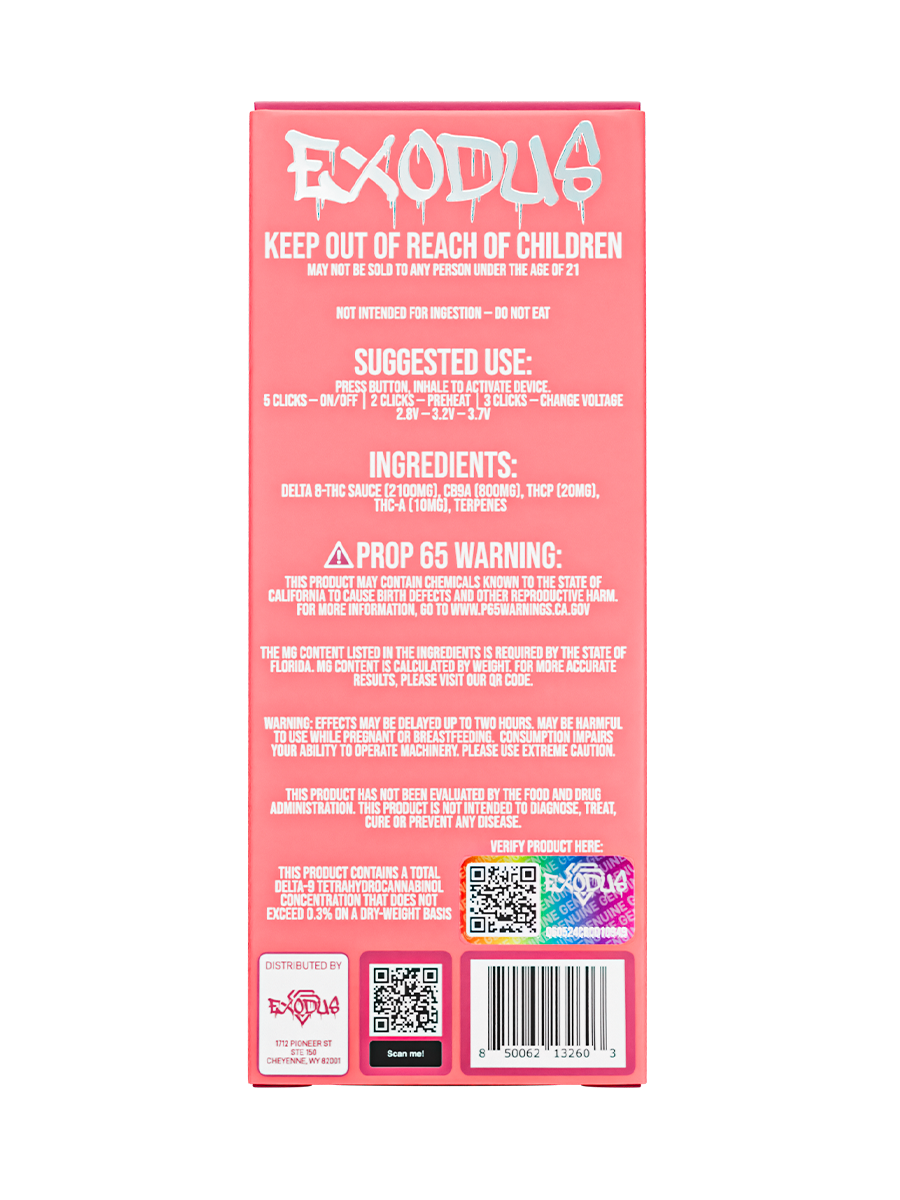 Crunch Berries Exodus Diamond Sauce Collection Disposable 3.5G - Image 2