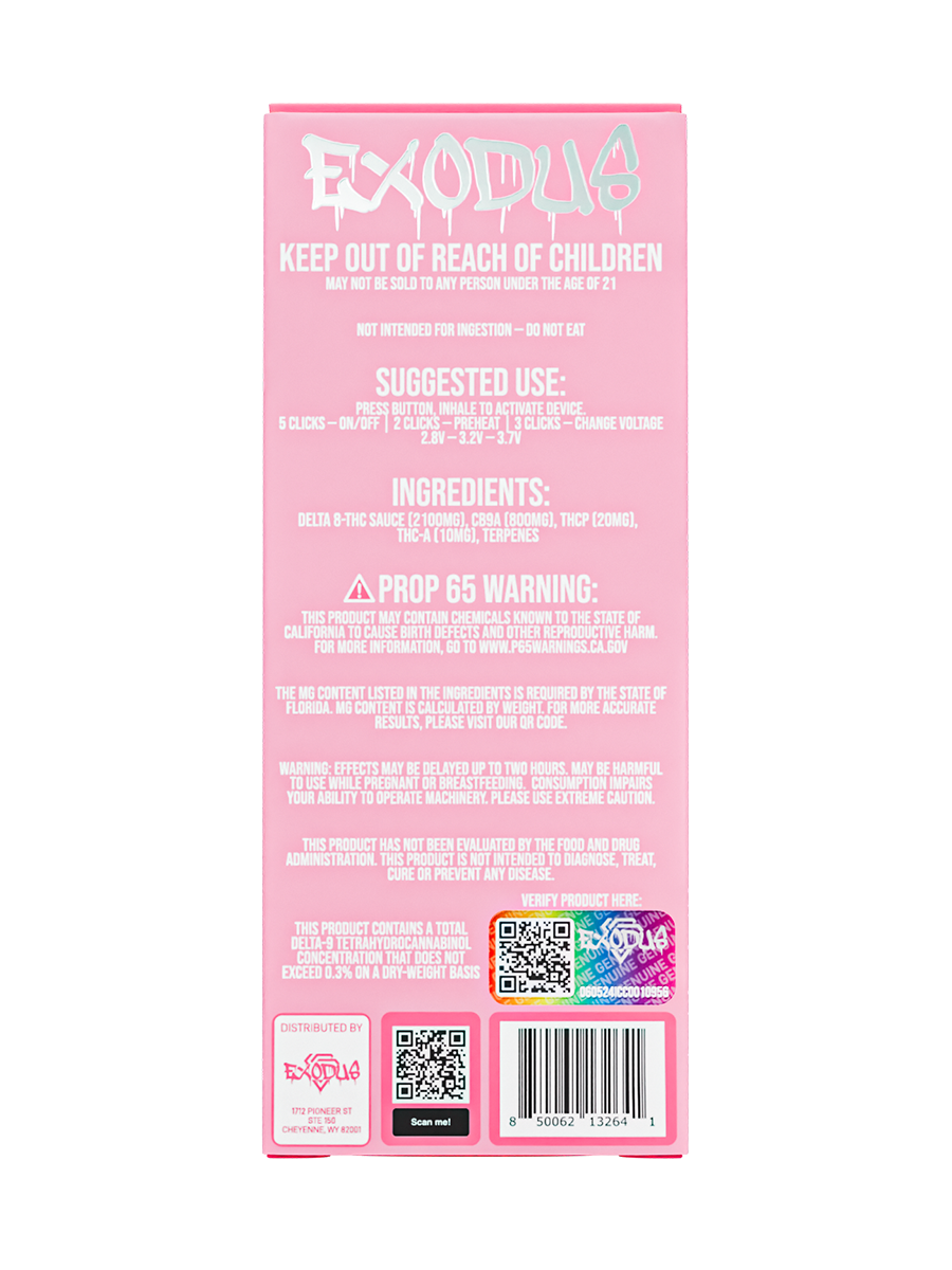 Ice Cream Cake Exodus Diamond Sauce Collection Disposable 3.5G - Image 2
