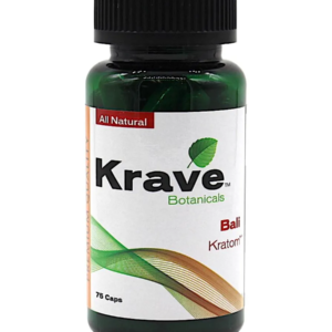 Bali Krave Botanicals Kratom Capsules 75ct