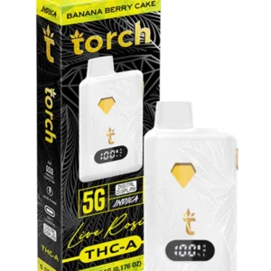 Banana Berry Cake Torch Live Rosin THC-A Disposable 5G