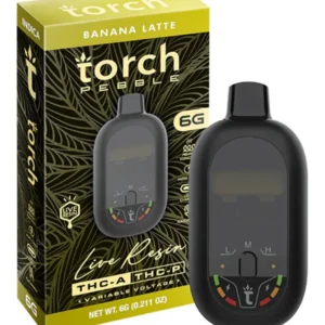 Banana Latte Torch Pebble Live Resin Disposable 6G