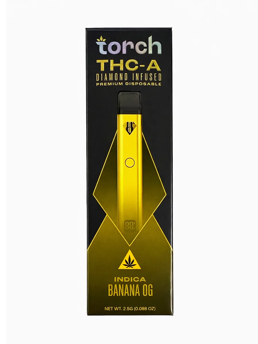 Banana OG Torch THCA Diamond Infused Premium Disposable 2.5G