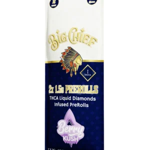 Berry Kush Big Chief THCA Liquid Diamond Pre-Roll 2ct 1.5G