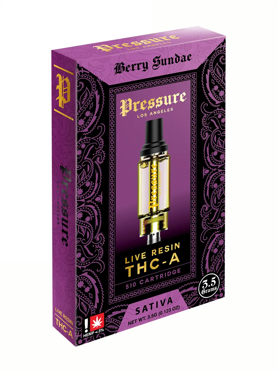 Berry Sundae Pressure Live Resin THC-A 510 Cartridge 3.5G