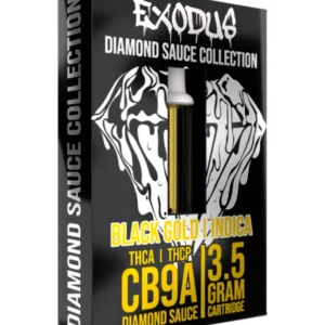 Black Gold Exodus CB9A+THCA+THCP Diamond Sauce Cartridge 3.5G