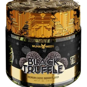Black Truffle Muha Meds THC-A Exotic Flower Jar 4G