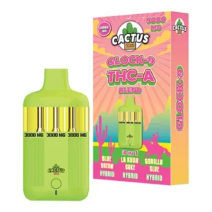 Blue Dream | LA Kush | Gorilla Glue Cactus Labs Glock 9 THC-A Blend Vape 9000mg