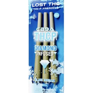 Blue Dream Lost THC CB9 THCP Diamond Infused Pre-Rolls 3ct