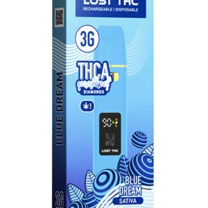 Blue Dream Lost THC THCA Melted Diamonds Disposable 3G