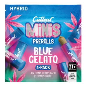 Blue Gelato Cutleaf MiNiS Pre-Rolls 6-Pack 3G