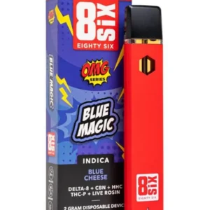Blue Cheese 8SIX OMG Series Live Rosin Blend Disposable 2G