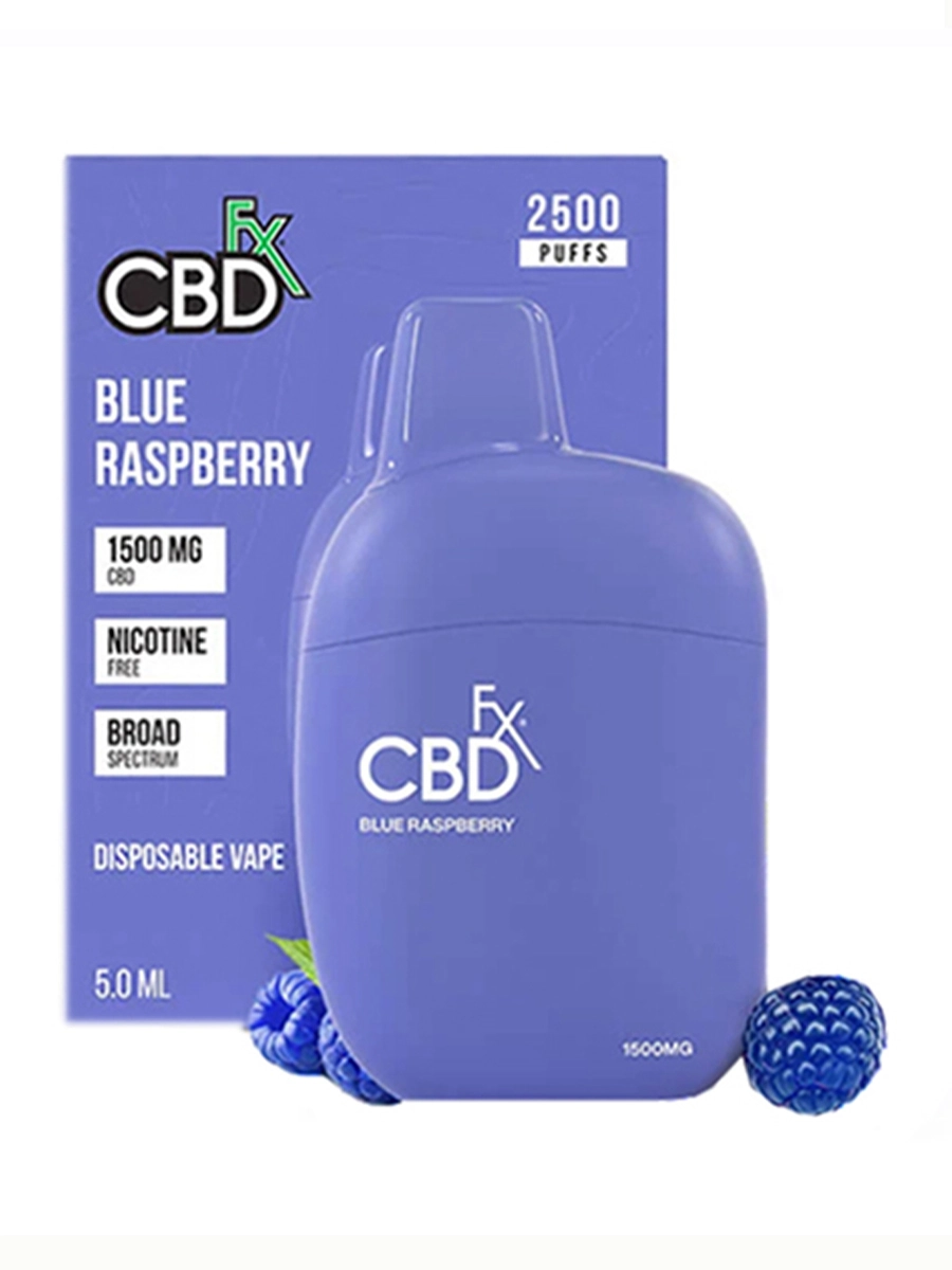 Blue Raspberry CBDfx Vape Pen 1500MG