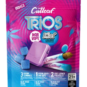 Blue Razz Kush | Blueberry Cupcake Cutleaf Trios Kief Loaded