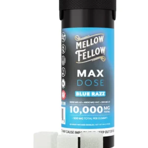 Blue Razz Mellow Fellow Max Dose Edibles 20ct 500mg