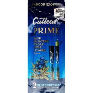 Blueberry Kush Cutleaf Prime Pre-Rolls 1G 2ct