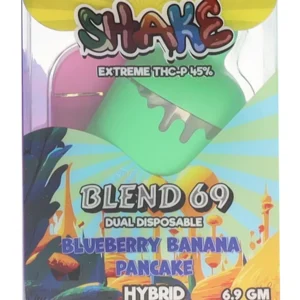 Blueberry Banana Pancake X Purple Urkle Shake Extreme THC-P Blend 69 Dual Disposable 6.9 G