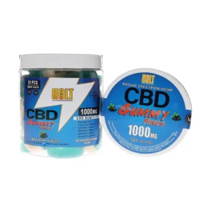 Blueberry Bolt CBD Gummy Rings 1000mg