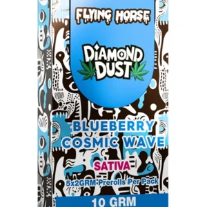 Blueberry Cosmic Wave Flying Horse Pre-Roll Diamond Dust 10G