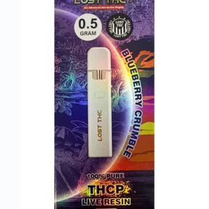 Blueberry Crumble Lost THC THCP Live Resin Disposable 0.5G