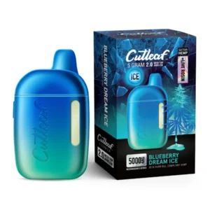 Blueberry Dream Ice Cutleaf Live Rosin Disposable Vape 5G