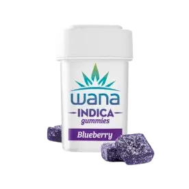 Blueberry Indica Sour Gummies 100mg 10-pack