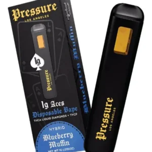 Blueberry Muffin Pressure LA Aces THCA+THCP Disposable 1G