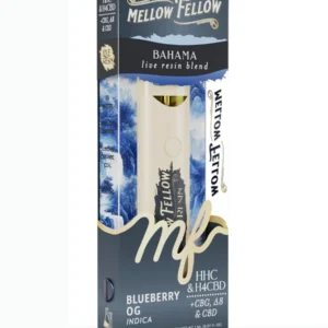 Blueberry OG Mellow Fellow Bahama Live Resin Blend Disposable 2ml