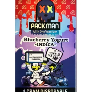 Blueberry Yogurt Pack Man Liquid Diamonds D9 Live Resin Disposable 4G