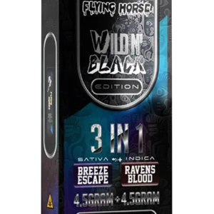 Breeze Escape | Ravens Blood Flying Horse Wild’N Black 3in1 Vape 9G