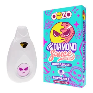 Bubba Kush Dozo Diamond Sauce Live Rosin Disposable 5G