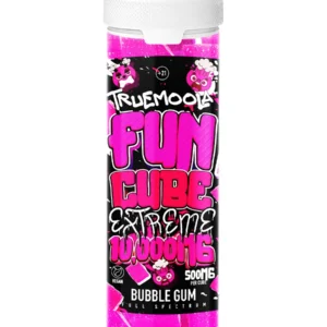 Bubble Gum Truemoola Fun Cube Extreme Full Spectrum Gummies 10000MG