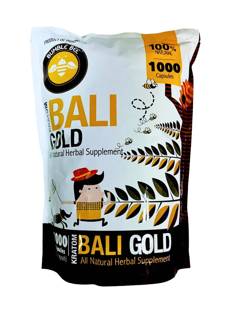 Bumble Bee Bali Gold Kratom Capsules 1000pcs