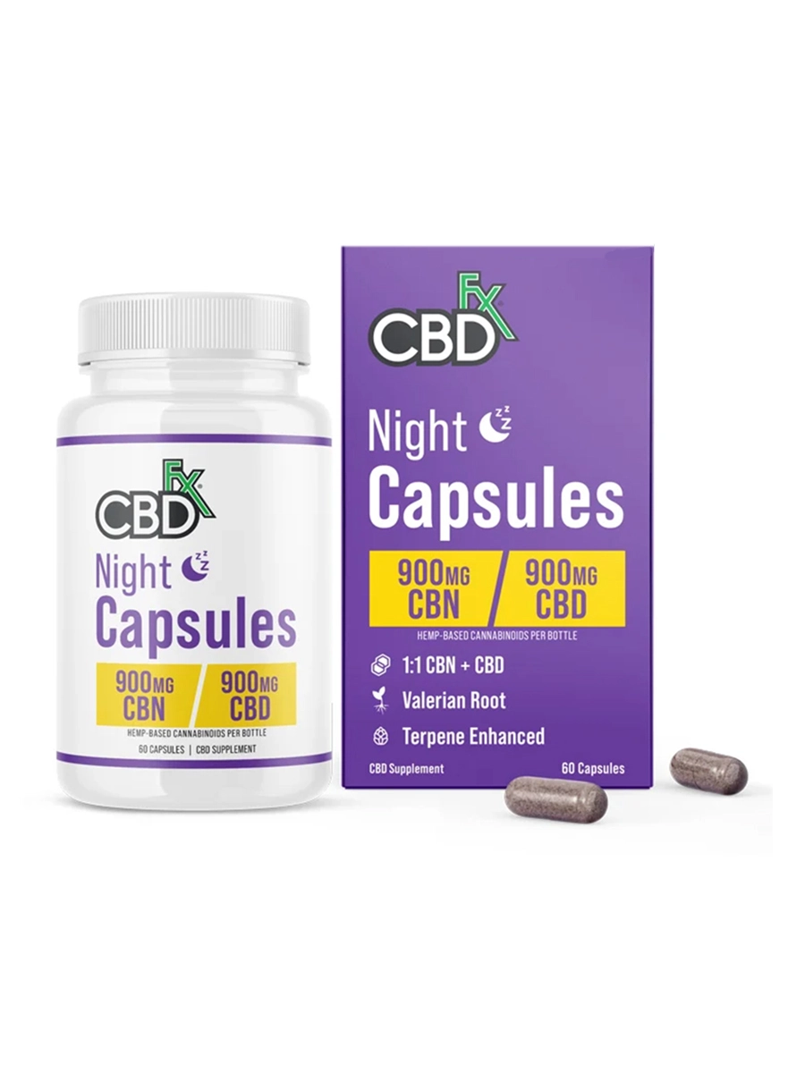 CBDfx Night Capsules 900mg CBD+CBN