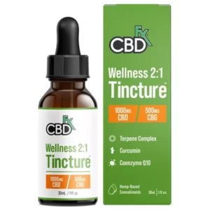 CBDfx Wellness 2:1 Oil Tincture 1000mg 30ml