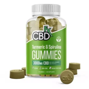 CBDfx Turmeric & Spirulina Gummies 3000mg