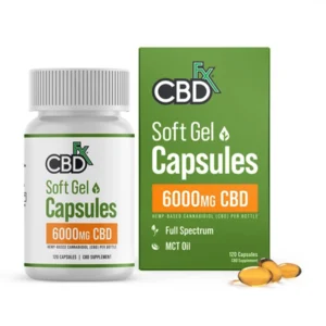 CBDfx Ultra Full Spectrum CBD Soft Gel Capsules 6000mg